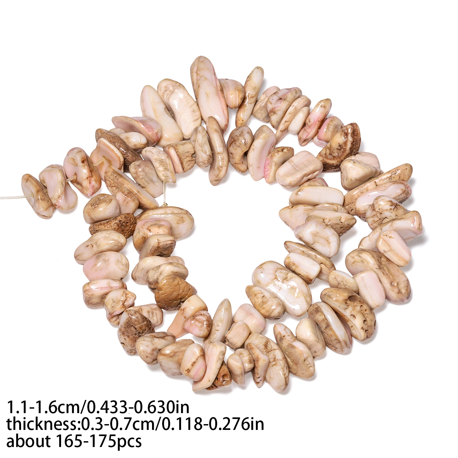 Natural Stone Multicolor Jasper Chip Beads for DIY Jewelry